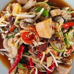 ตำป่า (ทะเล) หมึก+กุ้ง
