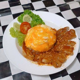 ข้าวไก่อบ ซอสโฮมเมด&แกงกะหรี่ รินทร์ทอง