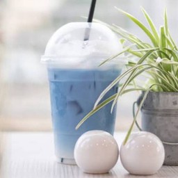 นมสดอัญชัน