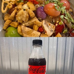 ตำเส้นเล็ก + Coke Zero