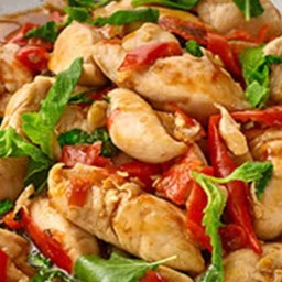 กะเพราไก่ราดข้าว