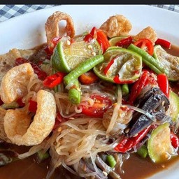 ตำเส้นเล็กปูดอง แคบหมู