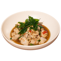 กะเพราอกไก่(กับข้าว)