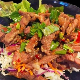 ข้าวลาบหมูย่าง