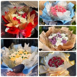 5. ช่อดอก กุหลาบ 1/2 ปอนด์ ( คละแบบ คละสี )