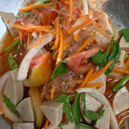 ยำวุ้นเส้น(หมูยอ)
