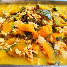 ฟักทองผัดไข่