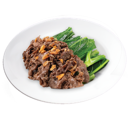 เนื้อสไลด์คะน้าน้ำมันหอย(กับข้าว)