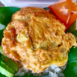 ข้าวไข่เจียว+เนื้อสัตว์