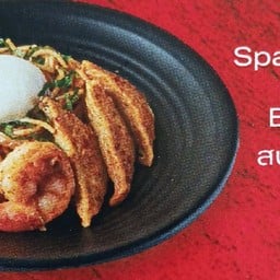 Spaghetti Laksa with Soft Boiled Eggs