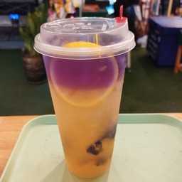 ชาอัญชันน้ำผึ้งมะนาว