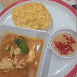 ข้าวไข่เจียว+ต้มยำไก่ชิ้น(ชุดเล็ก)