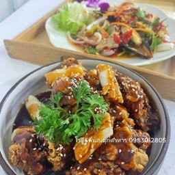 ไก่เกาหลี+ต๊อกบกกิ