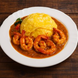 ข้าวไข่ข้นต้มยำกุ้ง