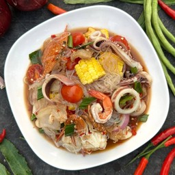 ยำวุ้นเส้นทะเลรวม