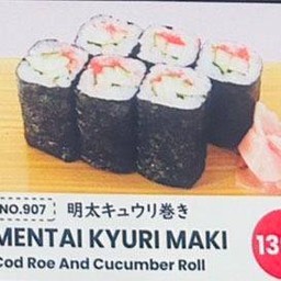 907.Mentai Kyuri maki