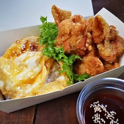 ข้าวไข่ข้น+ไก่คาราเกะ