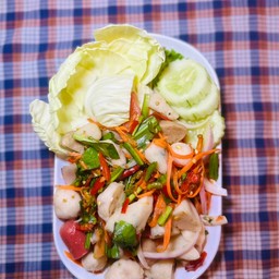 ยำ ลูกชิ้น ทองสุข