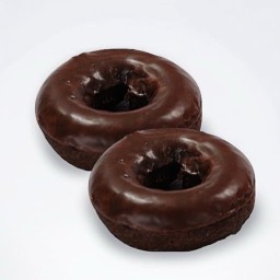 โดนัทช็อกโกแลต 2 ชิ้น