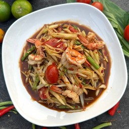 ตำกุ้งสุก