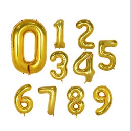ลูกโป่งตัวเลข 5 สีทอง (ขนาด 40นิ้ว)