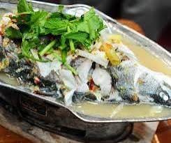 ปลากะพงนึ่งมะนาว