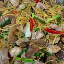 หมูผัดขิง (กับข้าว)