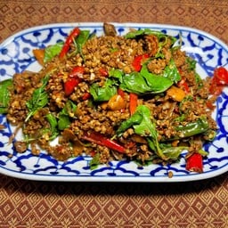 กะเพราเนื้อสับ