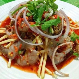 ยำมะม่วง กุ้งสด