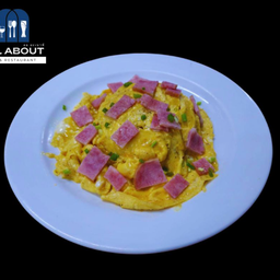 ข้าวหน้าไข่ข้น แฮม