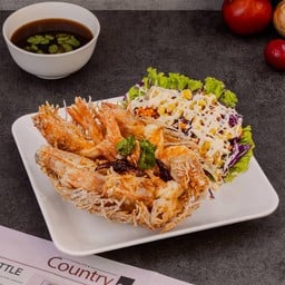 กุ้งราดซอสมะขาม