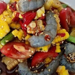 ตำข้าวโพดกุ้งสด.ปลาร้า