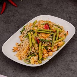 Fried Rice Vermicelli With Water Mimosa