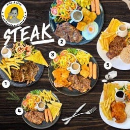 สเต็กเด็กอ้วน ฟรีสลัดทุกออเดอร์ ศาลายา