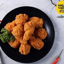 ข้าวไก่กรอบรสบาร์บีคิว ( 3 ชิ้น )