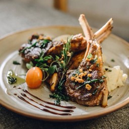 Grilled Lamp Rack With Mint Jelly