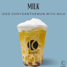 Iced Chrysanthemum Milk With Brown Sugar Jelly  ( D )