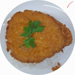 ข้าวไข่เจียวไก่สับ