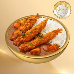 ข้าวญี่ปุ่น แกงกะหรี่กุ้งกรอบ (Fried Shrimp Curry Rice Bowl)
