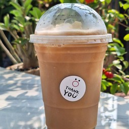 กาแฟมะพร้าวนมสดปั่น