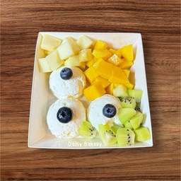 กรีกโยเกิร์ต 120g. + แอบเปิ้ล + มะม่วง + กีวี่ (ฟรีน้ำผึ้ง)