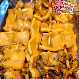 เนื้อหมึกเสียบไม้