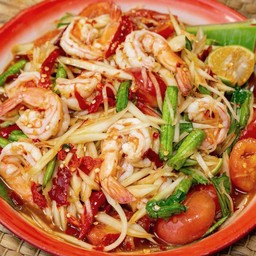 ส้มตำ กุ้งสุก