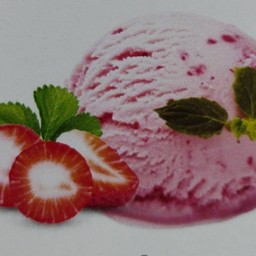ไอศกรีมรสสตอเบอร์รี่ครีม (เล็ก)