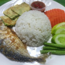 ข้าวน้ำพริกกะปิ+ปลาทูทอด