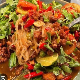 ตำเส้นเล็กปู ปลาร้า