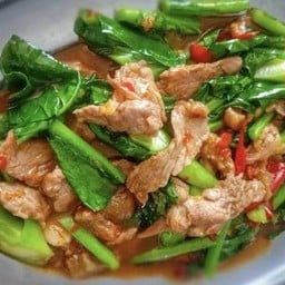 กับ/คะน้าเนื้อ