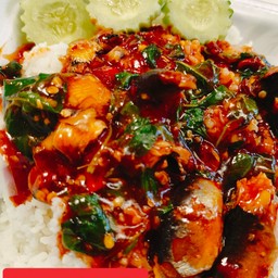 ผัดกระเพราปลากระป๋องเป็นกับข้าว