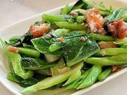 กับ/คะน้าปลาเค็ม