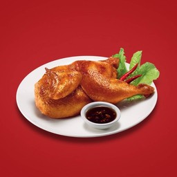 ไก่ย่างพริกไทยดำ ครึ่งงตัว